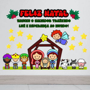 PAINEL - FELIZ NATAL PRESÉPIO